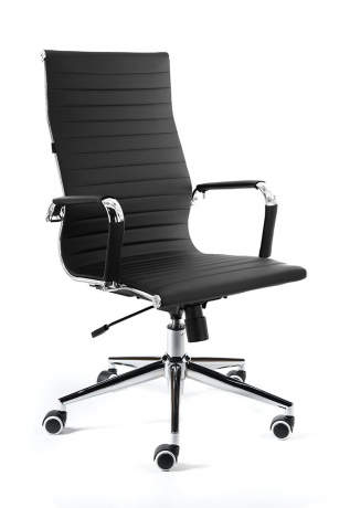 Офисное кресло Norden Техно черная экокожа