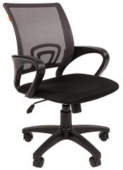 Компьютерное кресло Chairman 696 black серая сетка