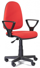 Компьютерное кресло UTFC Престиж Гольф овалина/пластик ткань красный