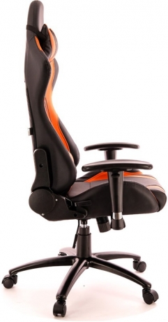 Кресло компьютерное игровое Everprof Lotus S2 экокожа черная/оранжевая