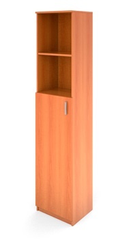 Стеллаж офисный В-838 с дверью В-863 (428х378х1924)