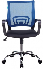 Компьютерное кресло Бюрократ CH-695NSL синий/черный сетка/ткань