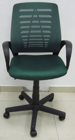 Компьютерное кресло Ирис ткань-сетка зеленая
