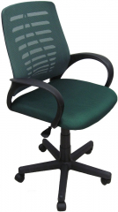 Компьютерное кресло Ирис ткань-сетка зеленая