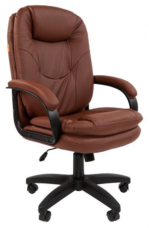 Кресло офисное компьютерное Chairman 668 LT экокожа коричневый