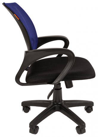 Компьютерное кресло Chairman 696 black синяя сетка