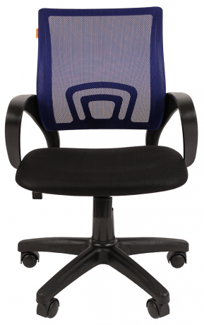 Компьютерное кресло Chairman 696 black синяя сетка