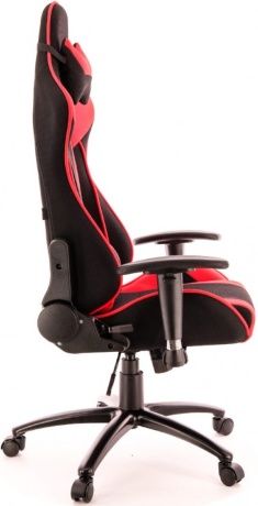 Кресло компьютерное игровое Everprof Lotus S4 ткань черная/красная
