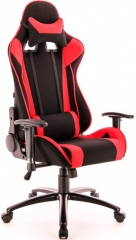 Кресло компьютерное игровое Everprof Lotus S4 ткань черная/красная