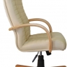 Офисное кресло руководителя Атлант Экстра кожа бежевая