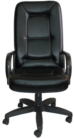 Кресло офисное Пилот Стандарт кожзам черный
