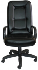 Кресло офисное Пилот Стандарт кожзам черный