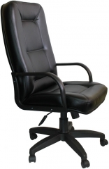 Кресло офисное Пилот Стандарт кожзам черный