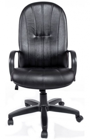 Кресло офисное Вега Стандарт кожа черная