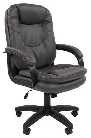 Кресло офисное компьютерное Chairman 668 LT экокожа серый