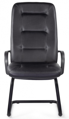 Конференц-кресло UTFC Идра В/п пластик экокожа черная
