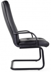 Конференц-кресло UTFC Идра В/п пластик экокожа черная
