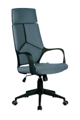Кресло Riva Chair Iq Rv 8989 светло-серый (черный пластик)