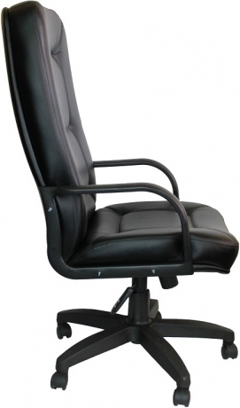 Кресло офисное Пилот Стандарт экокожа черная