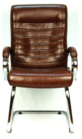 Офисное конференц-кресло Everprof Orion CF экокожа коричневая