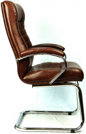 Офисное конференц-кресло Everprof Orion CF экокожа коричневая