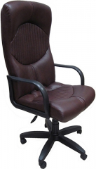 Кресло офисное Гермес Стандарт экокожа бордовая