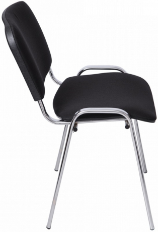 Стул офисный ИЗО хром ткань черная