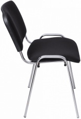 Стул офисный ИЗО хром ткань черная