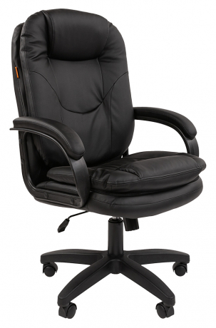 Кресло офисное компьютерное Chairman 668 LT экокожа черный