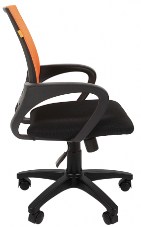 Компьютерное кресло Chairman 696 black оранжевая сетка