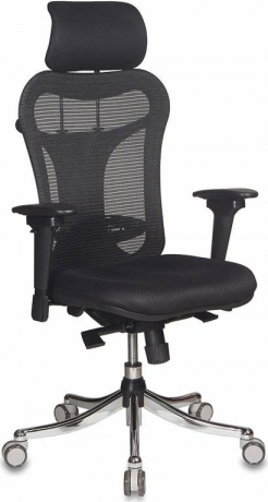 Ортопедическое компьютерное кресло Бюрократ Ch-999ASX черный сетка/ткань