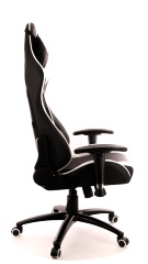 Кресло компьютерное игровое Everprof Lotus S6 экокожа черная/белая