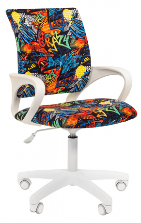 Детское компьютерное кресло Chairman Kids 103 LT с рисунком crazy