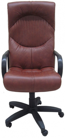 Кресло офисное Гермес Стандарт экокожа коричневая