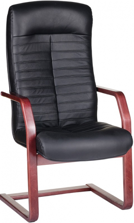 Офисное конференц-кресло Орион Экстра экокожа черная