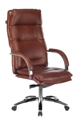 Офисное кресло руководителя Бюрократ T-9927SL светло-коричневый Leather Eichel