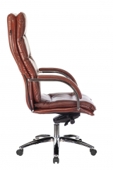 Офисное кресло руководителя Бюрократ T-9927SL светло-коричневый Leather Eichel