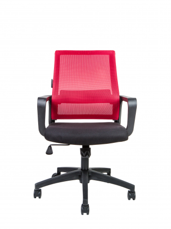 Офисное кресло Norden Бит LB черный пластик/красная сетка