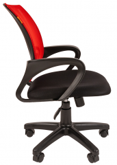 Компьютерное кресло Chairman 696 black красная сетка