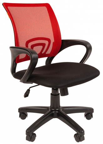 Компьютерное кресло Chairman 696 black красная сетка