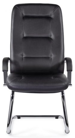 Конференц-кресло UTFC Идра В/п хром экокожа черная