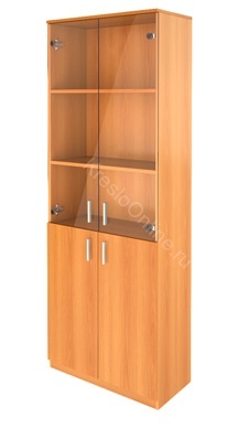 Стеллаж офисный В-836 с дверьми В-862 ст В-868 (714х378х1924)