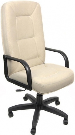 Кресло офисное Пилот Стандарт флок бежевый