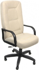 Кресло офисное Пилот Стандарт флок бежевый