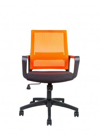 Офисное кресло Norden Бит LB черный пластик/оранжевая сетка