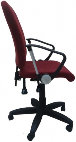 Компьютерное кресло Алекс синхро Арфа флок бордовый