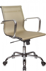 Кресло руководителя Бюрократ CH-993-Low золотистый сетка