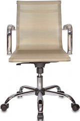 Кресло руководителя Бюрократ CH-993-Low золотистый сетка