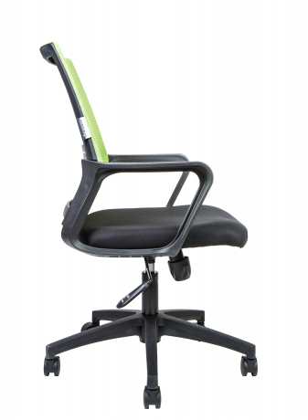  Офисное кресло Norden Бит LB черный пластик/зеленая сетка