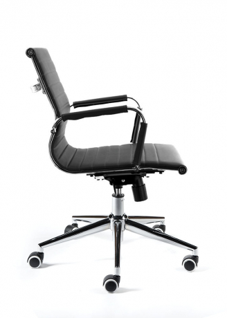 Офисное кресло Norden Техно LB черная экокожа